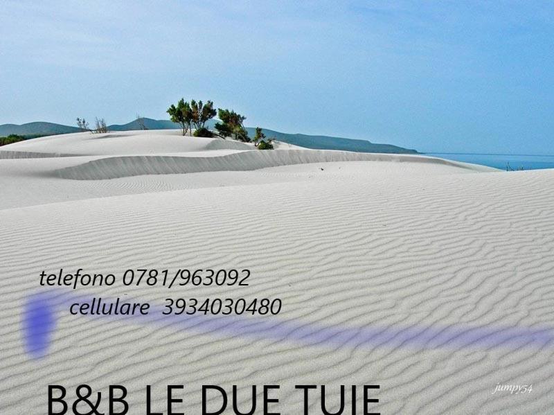 לינה וארוחת בוקר פישינאס Domos Le Due Tuie מראה חיצוני תמונה